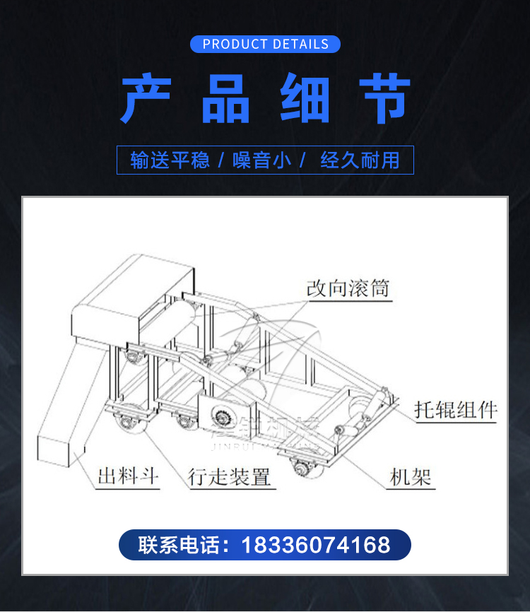 皮带输送机卸料小车